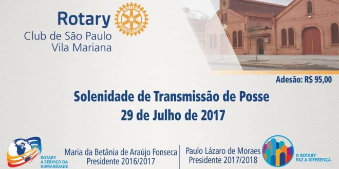Transmissão e Posse – Rotary Club de São Paulo-Vila Mariana